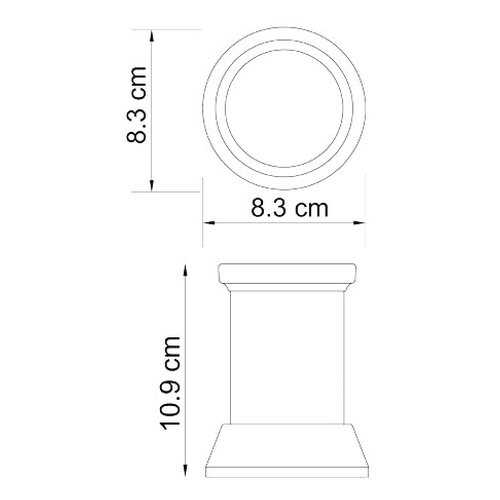Стакан для зубных щеток WasserKRAFT Isar K-2328