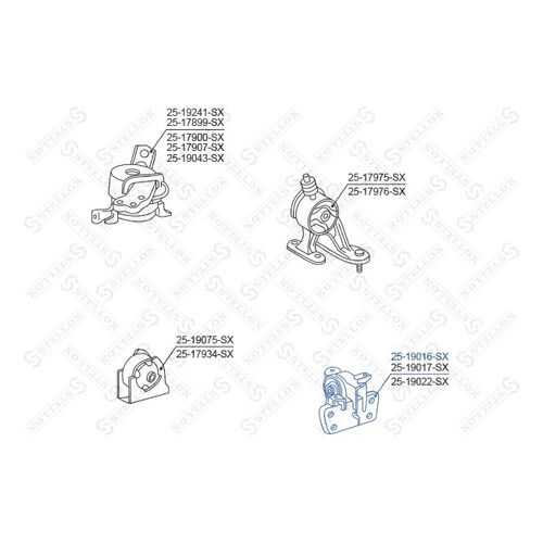 Опора двигателя STELLOX 25-19016-SX
