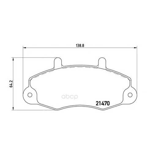 Тормозные колодки дисковые brembo P24032