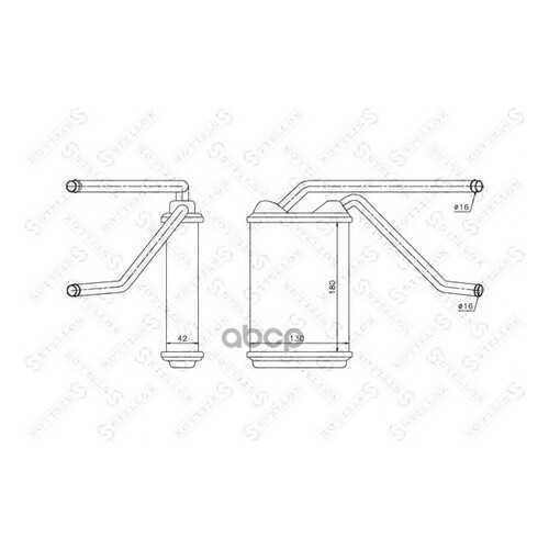 Радиатор печки Stellox 1035104SX