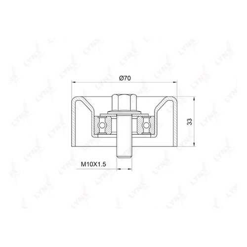 Натяжной ролик LYNXauto PB-5032