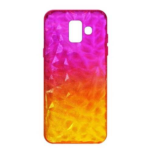 Чехол Crystal Krutoff для Samsung Galaxy A6 (SM-A600) Yellow/Pink