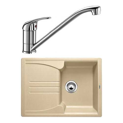 Комплект Blanco Мойка для кухни ENOS 40 S 513796 шампань + смеситель DARAS 517720 хром