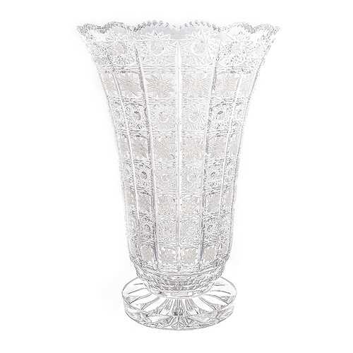 Ваза для цветов Bohemia Max Crystal золото 35см