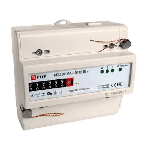 Счетчик электроэнергии EKF СКАТ 301М/1 - 10(100) Ш Р PROxima
