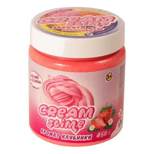 Игрушка Slime CREAM-SLIME с ароматом клубники