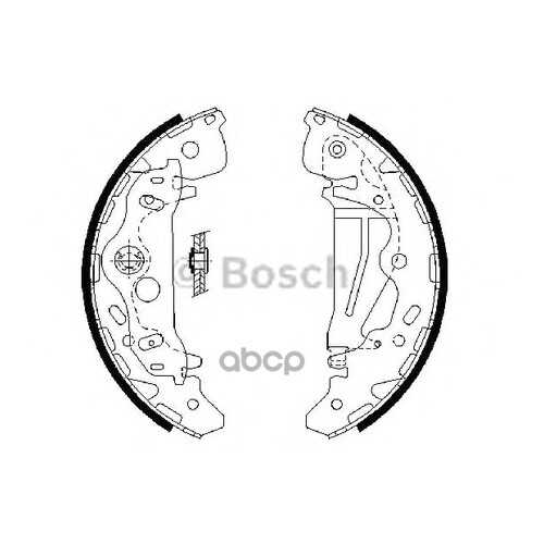 Комплект тормозных колодок Bosch 0986487709