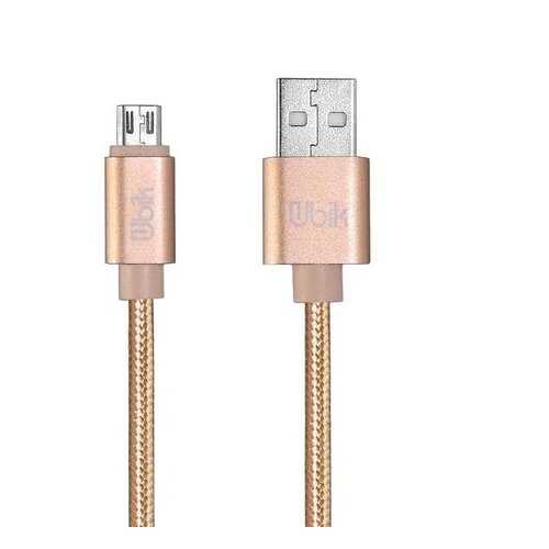 Кабель Ubik USB - microUSB (UM09) 1m 3A Gold