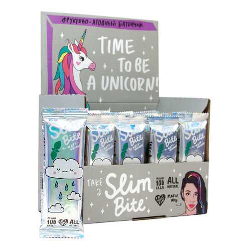 Батончик Фруктово-ягодный Bite Slim Unicorn Апельсин 30 штук по 30 гр