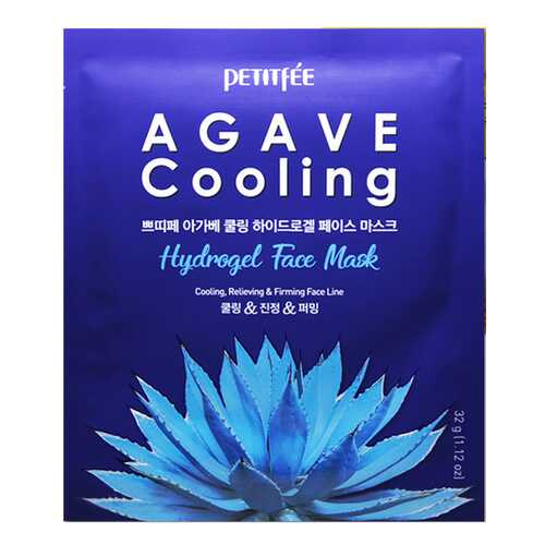 Маска для лица Petitfee Agave Cooling Hydrogel Face 32 мл