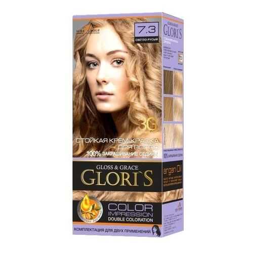 Крем-краска для волос Glori`s 7.3 светло-русый