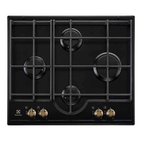 Встраиваемая варочная панель газовая Electrolux GPE362RBB Black