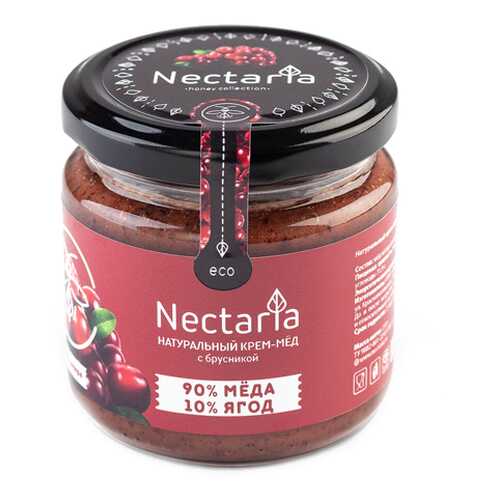 Крем-мёд с брусникой Nectaria 230 г
