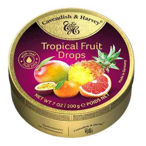 Леденцы Cavendish&Harvey tropical fruit с фруктовым соком 200 г