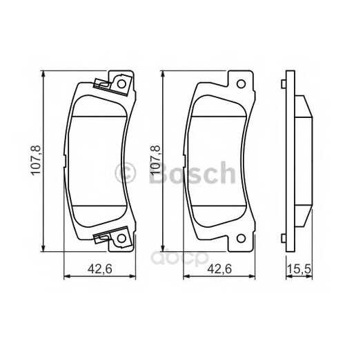 Тормозные колодки дисковые Bosch 0986461136