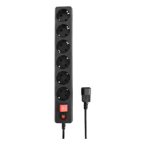 Сетевой фильтр Гарнизон EHB-0, 6 розеток, 0,5 м, Black