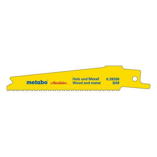 Полотно универсальное для сабельных пил metabo 628266000