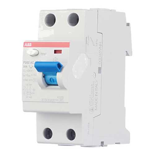 УЗО ABB F202 2Р 25А 30mA (AC), 2CSF202001R1250