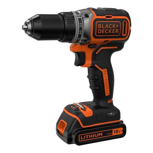 Аккумуляторная безударная дрель-шуруповерт Black&Decker BL186KB-QW