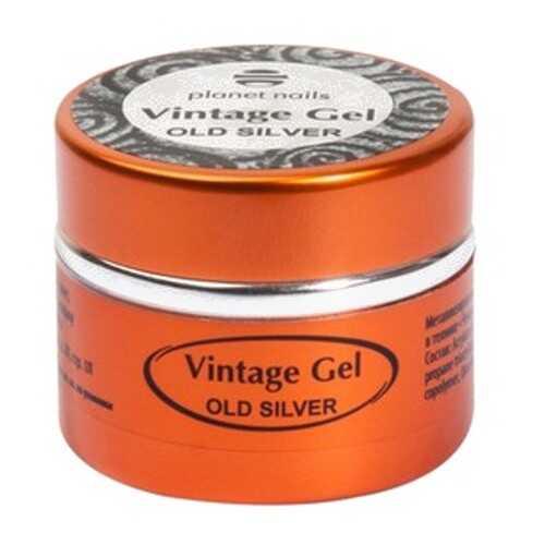Planet Nails Гель-паста для чеканки Vintage Gel Old Silver