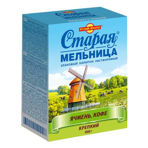 Напиток злаковый Крепкий с натуральным кофе (Летний) 100 г/14 шт в коробке