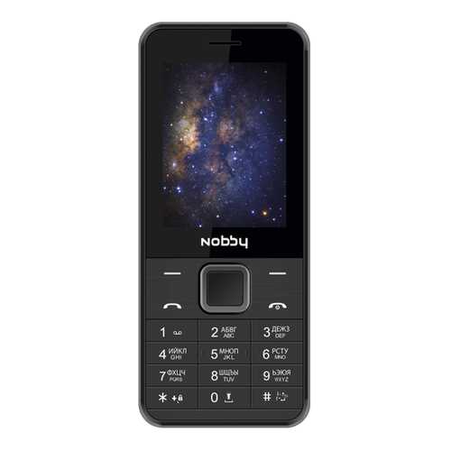 Мобильный телефон Nobby 200 Black/Grey