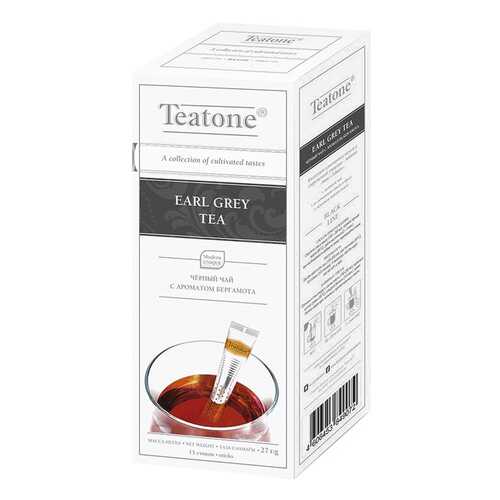 Чай Teatone earl grey черный байховый с ароматом бергамота в стиках 1.8 г 100 штук