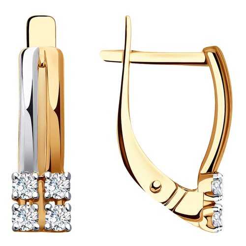 Серьги SOKOLOV из золота со Swarovski Zirconia 81020415