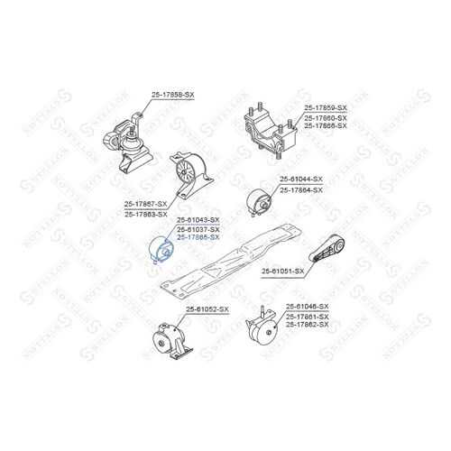 Опора двигателя STELLOX 25-17865-SX