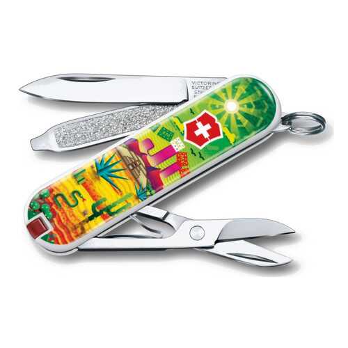 Мультитул-брелок Victorinox Mexican Sunset 0.6223.L1807 58 мм зеленый, 7 функций