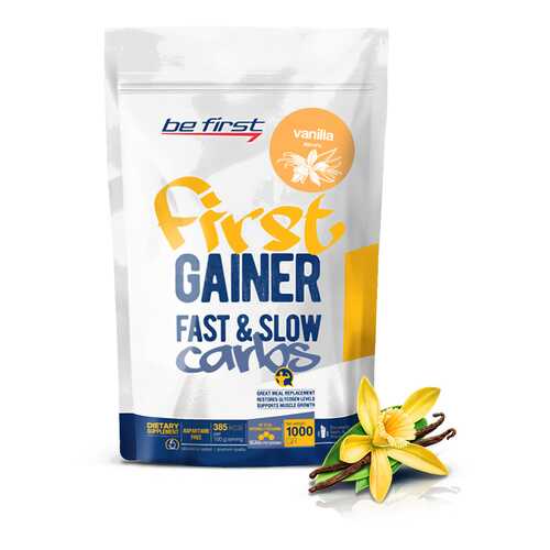 Гейнер Be First Gainer Fast & Slow Carbs 1000 г Vanilla