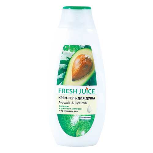 Крем-гель для душа Fresh Juice Avocado&Rice milk 400 мл