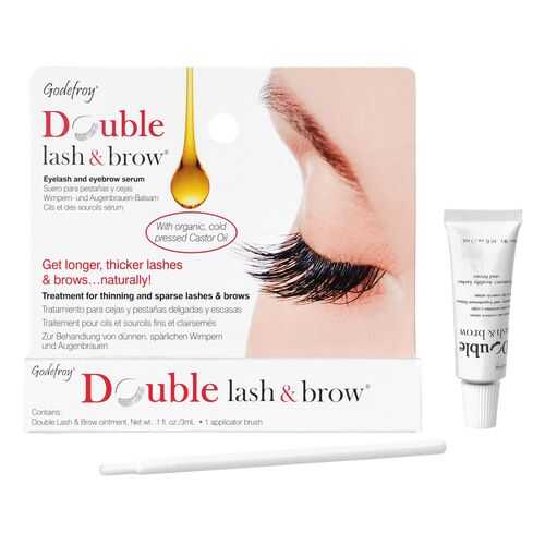 Масло-активатор роста бровей и ресниц Godefroy Double Lash&Brow Organic Oil 3 мл