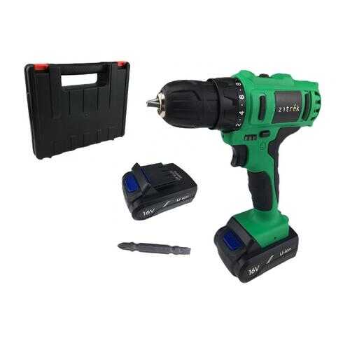 Дрель аккумуляторная Zitrek Greenpower 16-Li (16В, 2 Li-ion, кейс, бита) 063-4075