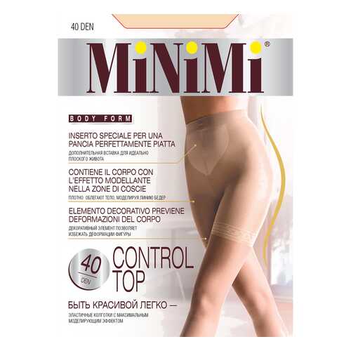Колготки MiNiMi CONTROL TOP 40, caramello min, 3/M