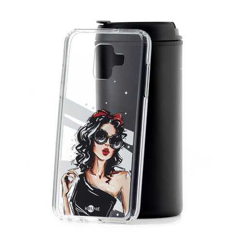 Чехол Samsung Galaxy A6 (2018) A600f Kruche Print Фэшн леди