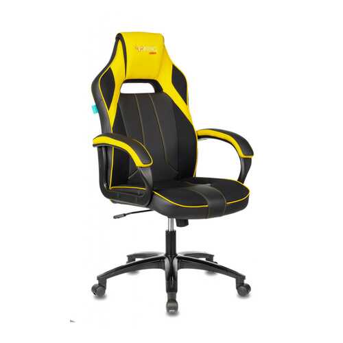 Кресло игровое Бюрократ VIKING 2 AERO YELLOW черный/желтый искусст.кожа/ткань