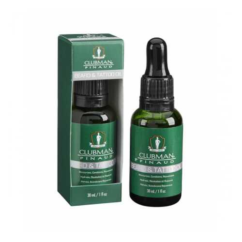 Масло для бороды и татуировок Clubman Beard and Tattoo Oil 30 мл