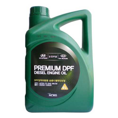 Моторное масло Hyundai Premium DPF Diesel Engine Oil 5W-30 6л