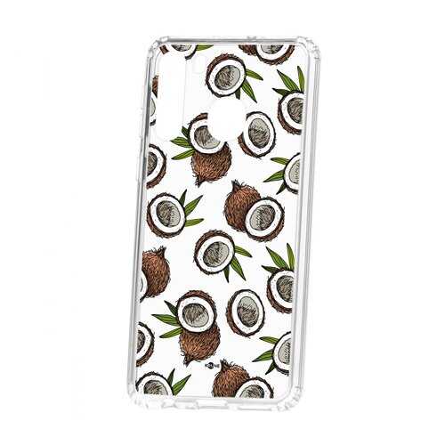 Чехол Kruche Samsung Galaxy A21 Print Кокосы