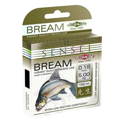 Леска монофильная Mikado Sensei Bream 0,24 мм, 150 м, 7,7 кг