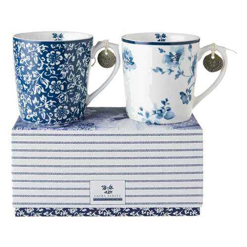 Набор из 2х кружек Laura Ashley Blueprint 350мл в подарочной упаковке