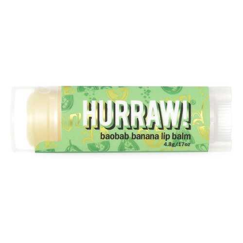 Бальзам для губ Баобаб Банан, Hurraw! Baobab Banana Lip Balm 4,8 г