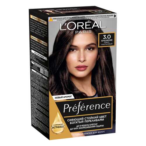 Краска для волос L'Oreal Paris Preference тон 3 бразилия 40мл