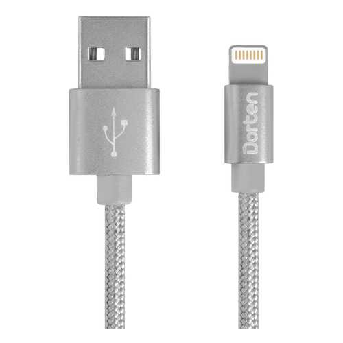 Кабель Dorten Metallic Lightning to USB Cable 2 м Space Gray