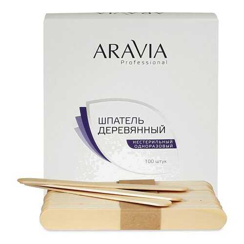 ARAVIA Шпатели Aravia Professional Деревянные Одноразовые, 100 шт