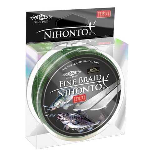 Шнур плетёный Mikado Nihonto Green 0,12 мм/150 м