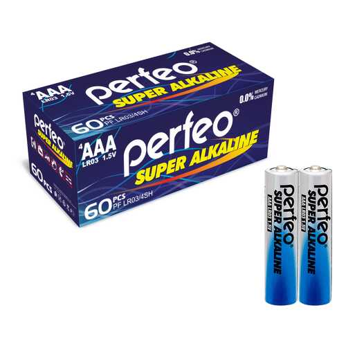 Батарейка Perfeo LR03/2SH Super Alkaline 60 шт