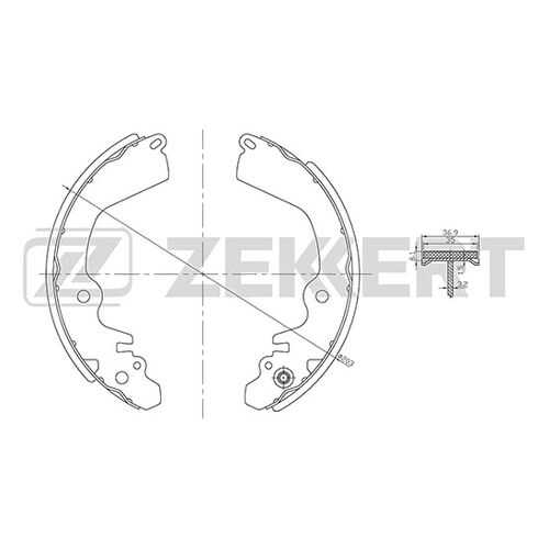 Комплект тормозных колодок ZEKKERT BK-4466