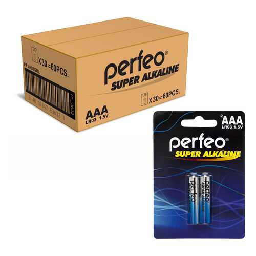 Батарейка Perfeo LR03/2BL Super Alkaline 60 шт